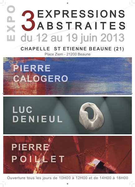 Affiche de l’exposition : « 3 Expressions abstraites »