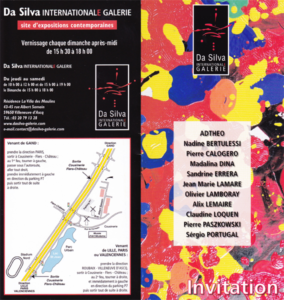 Exhibition poster : Da Silva Internationale Galerie