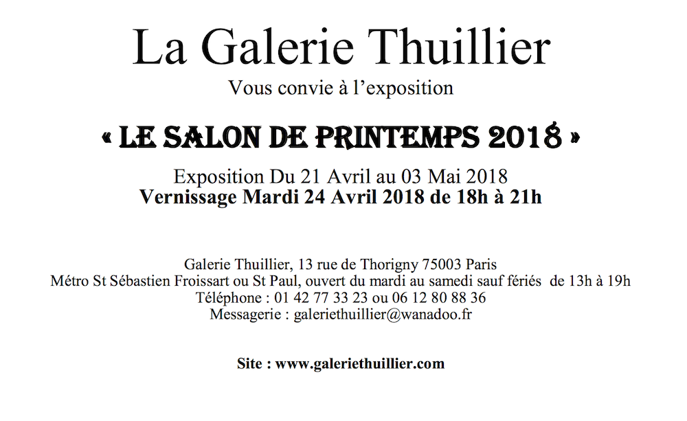 Affiche de l’exposition : Salon de Printemps 2018