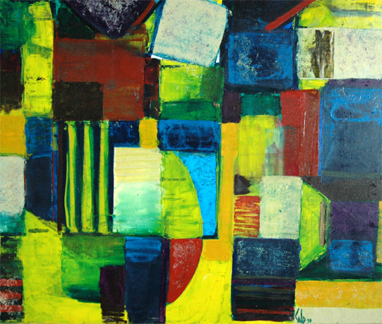 Musique de nuit, 1997 — huile sur toile, Pierre Calogero