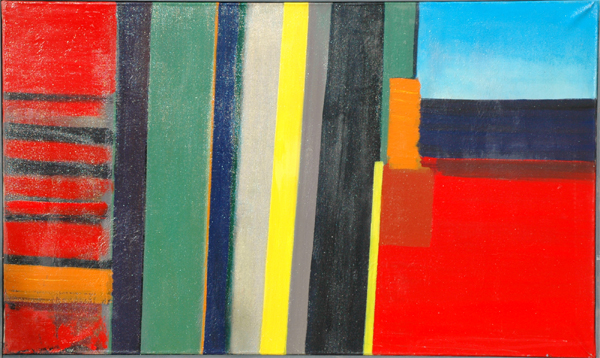 Les sillons du temps, 1975 — huile sur toile, Pierre Calogero