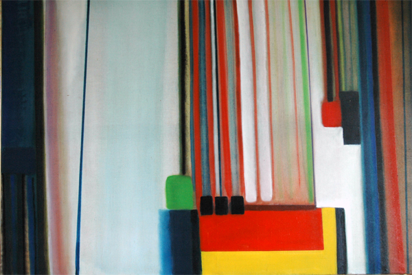À l'ouest de ma mémoire, 1974 — oil on canvas, Pierre Calogero