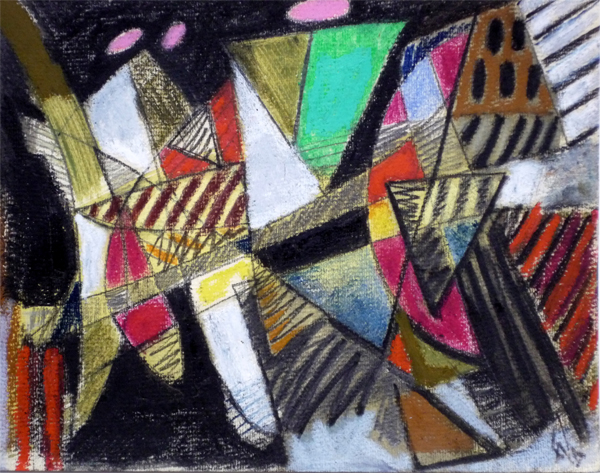 Guerre, 1990 — pastel gras sur papier, Pierre Calogero