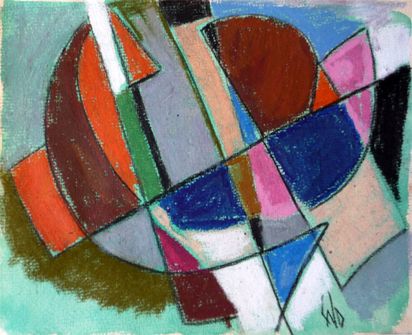 Visages, 1990 — pastel gras sur papier, Pierre Calogero