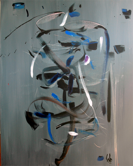 Empreintes, 2008 — acrylique sur toile, Pierre Calogero