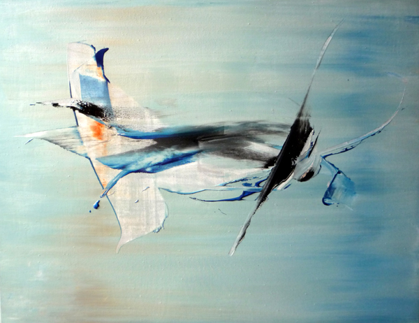 L'aiguille, 2009 — acrylique sur toile, Pierre Calogero