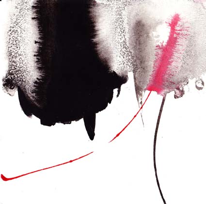 Rupture 4, 2010 — inks and watercolours on paper, Pierre Calogero