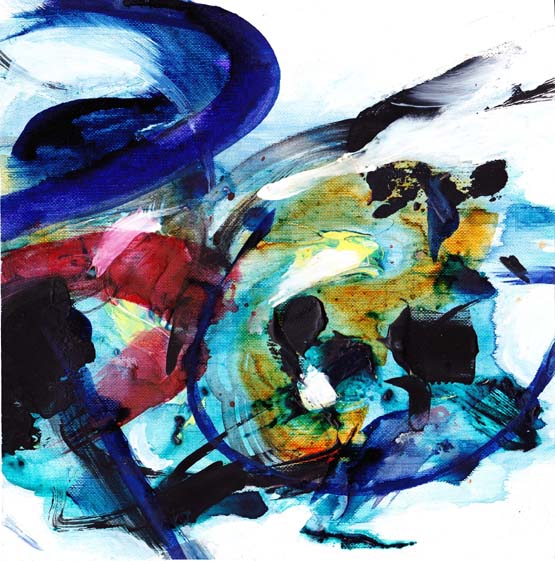 Rupture 6, 2010 — inks and watercolours on paper, Pierre Calogero