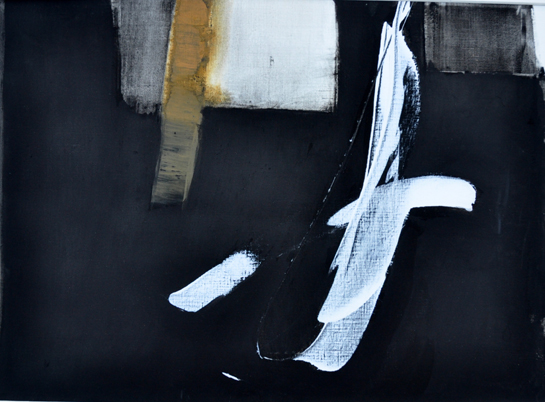Rencontre, 2010 — acrylique et encre d'Inde sur papier, Pierre Calogero