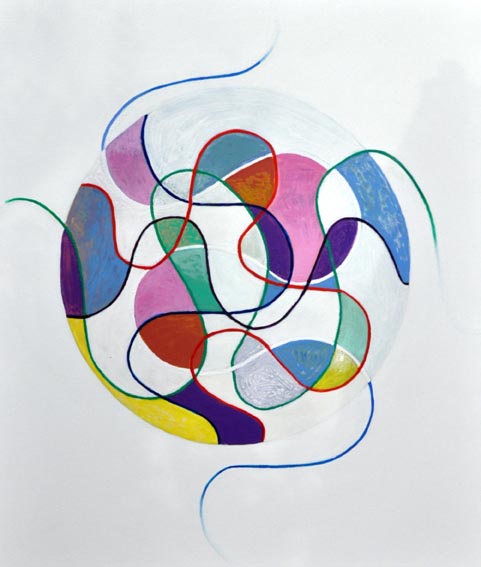 Sphère V, 2011 — acrylic on canvas, Pierre Calogero