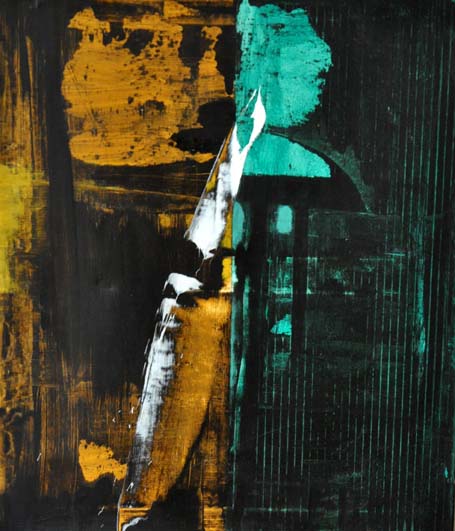 Virtuel, 2012 — acrylique sur papier kraft, Pierre Calogero