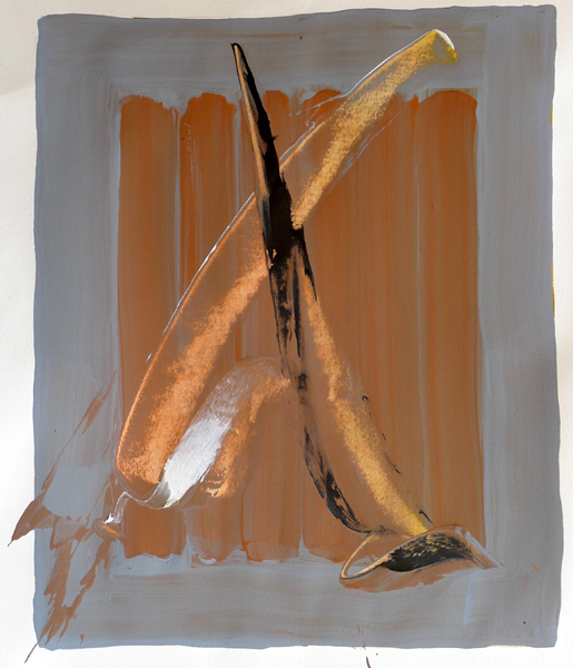 Dialogue, 2012 — acrylique sur papier, Pierre Calogero