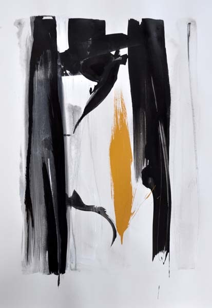 Cinq ans, 2010 — acrylique et encre sur papier, Pierre Calogero