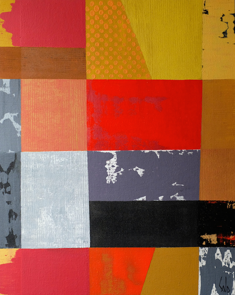 Bloody patch, 2015 — technique mixte sur toile, Pierre Calogero