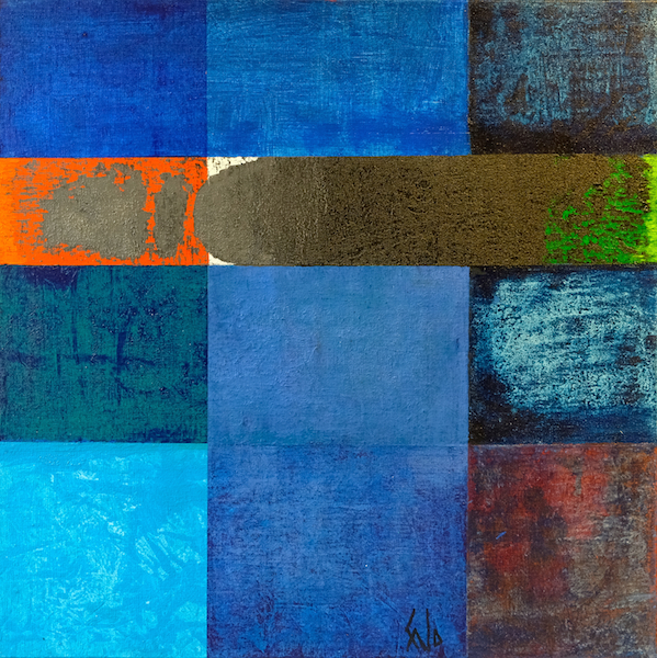 L'atelier, 2018 — mixed media on canvas, Pierre Calogero