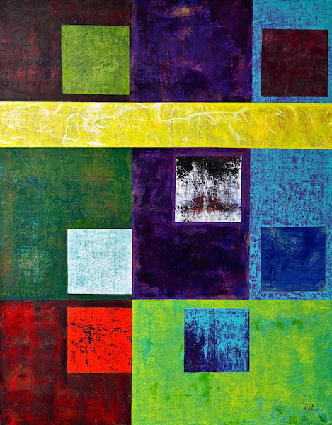 Labyrinthe, 2020 — acrylique sur toile, Pierre Calogero