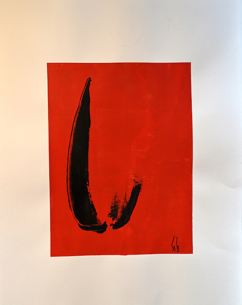 Nomades 2, 2020 — acrylique sur papier, Pierre Calogero