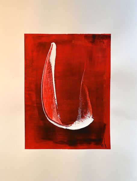 Nomades 3, 2020 — acrylique sur papier, Pierre Calogero