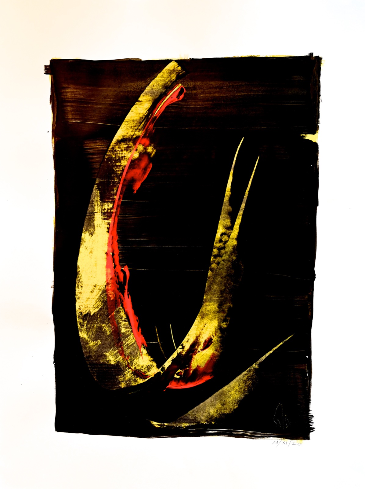 Nomades, 2020 — acrylique sur papier, Pierre Calogero