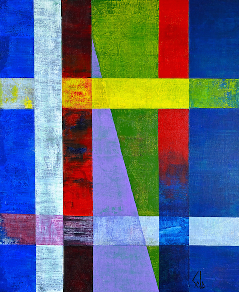 Traversée21, 2021 — acrylique sur toile, Pierre Calogero