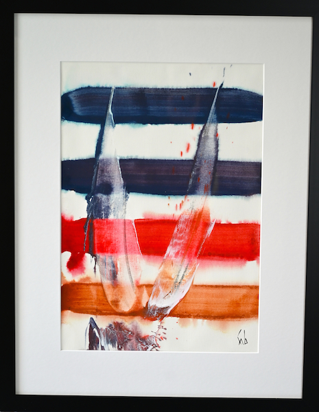 Parenthèse, 2017 — acrylique sur papier, Pierre Calogero