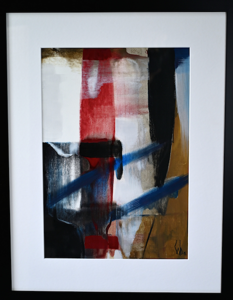 Acanthe, 2017 — acrylique et encre sur papier, Pierre Calogero