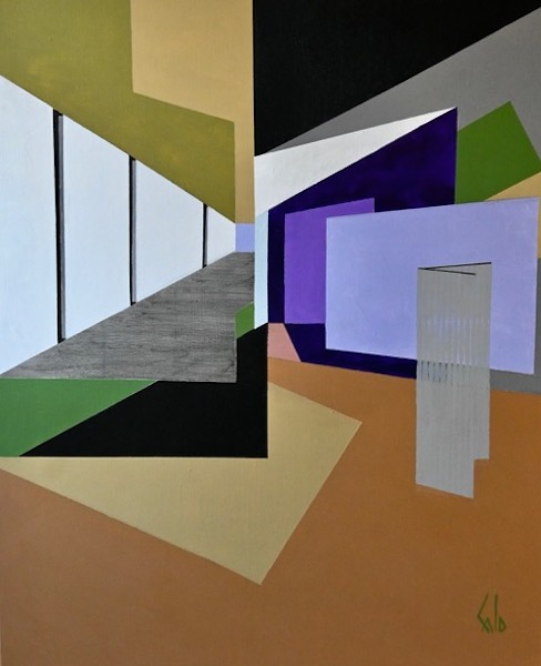Paravent, 2022 — acrylique sur toile, Pierre Calogero