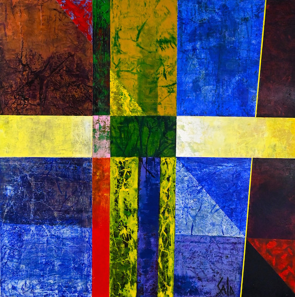 Amazonie, 2022 — acrylique sur toile, Pierre Calogero