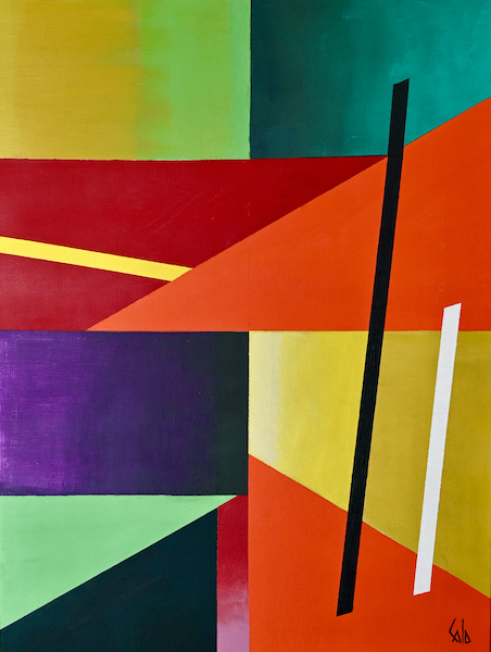 Portrait, 2024 — acrylique sur toile, Pierre Calogero