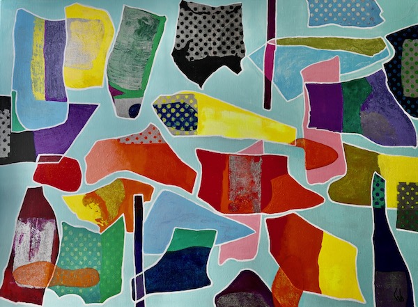 Métamorphoses, 2023 — acrylique sur toile, Pierre Calogero
