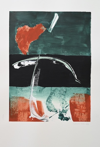 Chute, 2023 — acrylique sur papier, Pierre Calogero