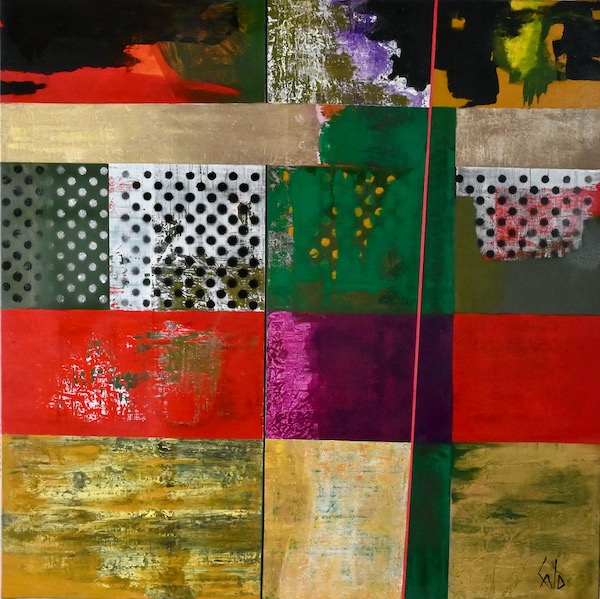 Chronos, 2022 — technique mixte sur toile, Pierre Calogero