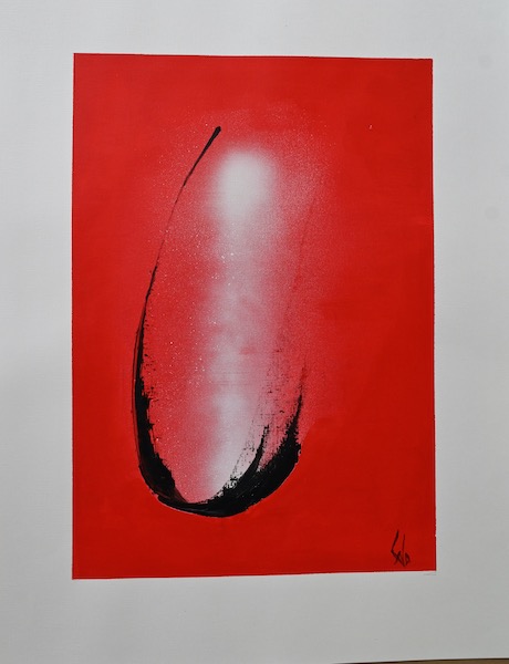 Énigme, 2020 — acrylique sur papier, Pierre Calogero