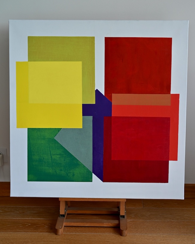 Quartet, 2025 — acrylique sur toile, Pierre Calogero